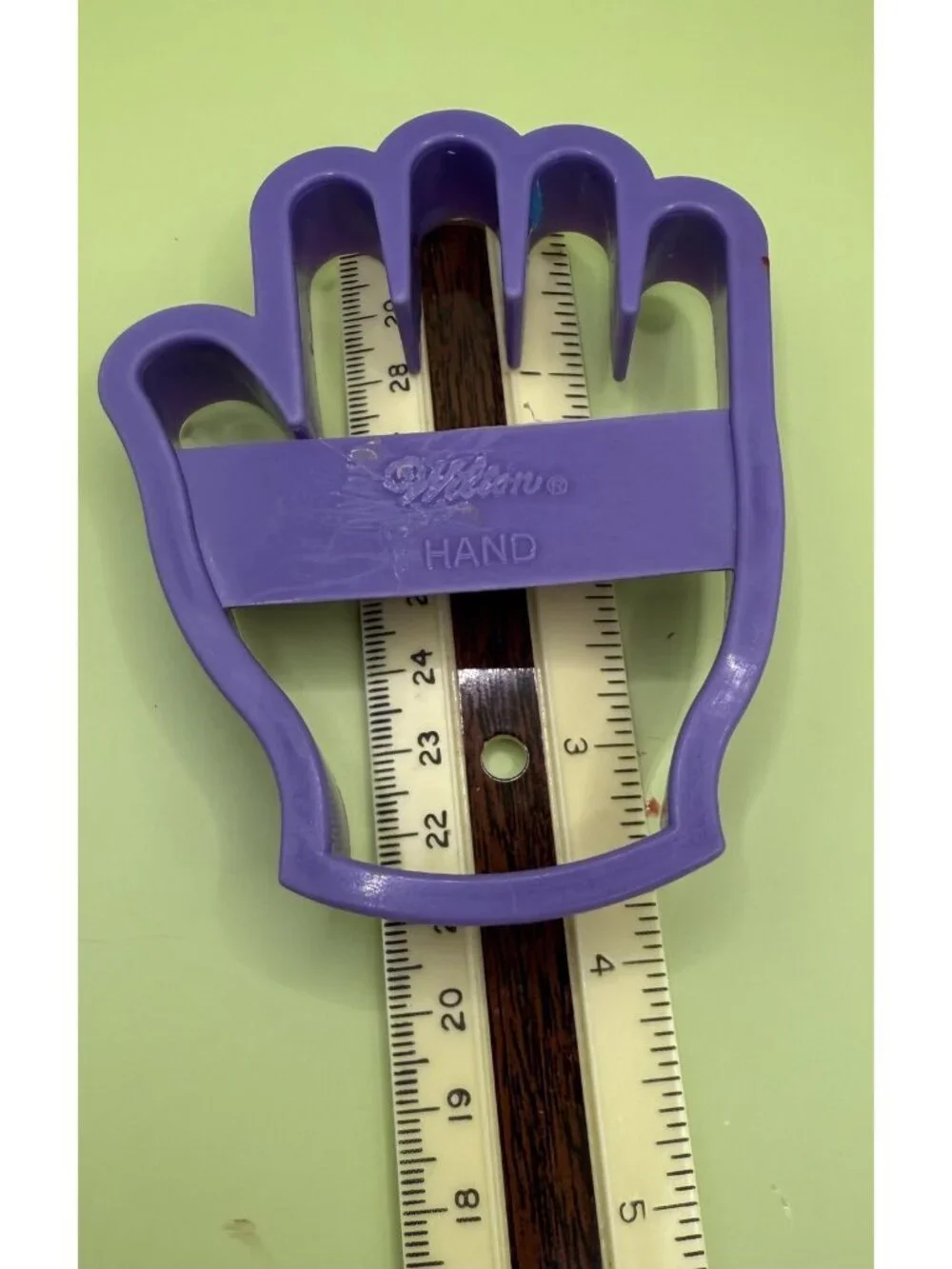 1993 Vintage Wilton Hand Shape Purple Cookie Cutter Play Dough Jello